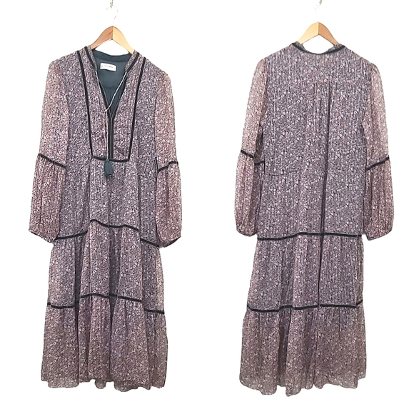 Lucky Brand Bohemian Floral Tiered Maxi Dress - Picture 5 of 9